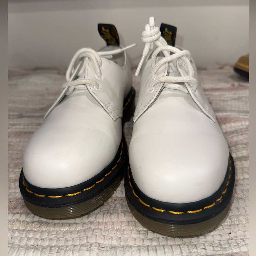 Dr. Martens White Leather Oxford Shoes - Picture 6 of 8